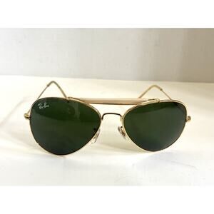 VINTAGE B&L RAY BAN RB3029 33-16 142 OUTDOORSMAN AVIATOR SUNGLASSES w/CASE